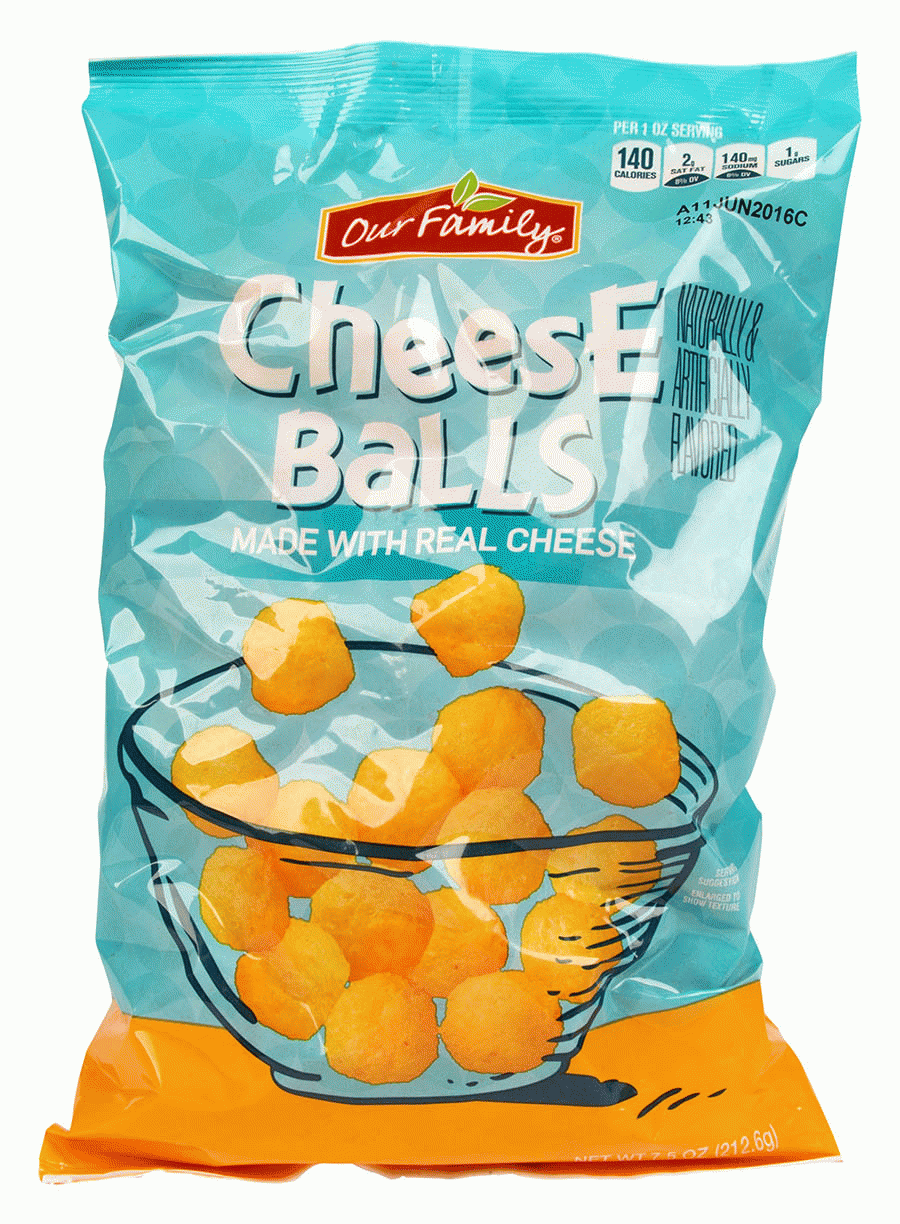 Our Family  cheese balls made with real cheese Full-Size Picture